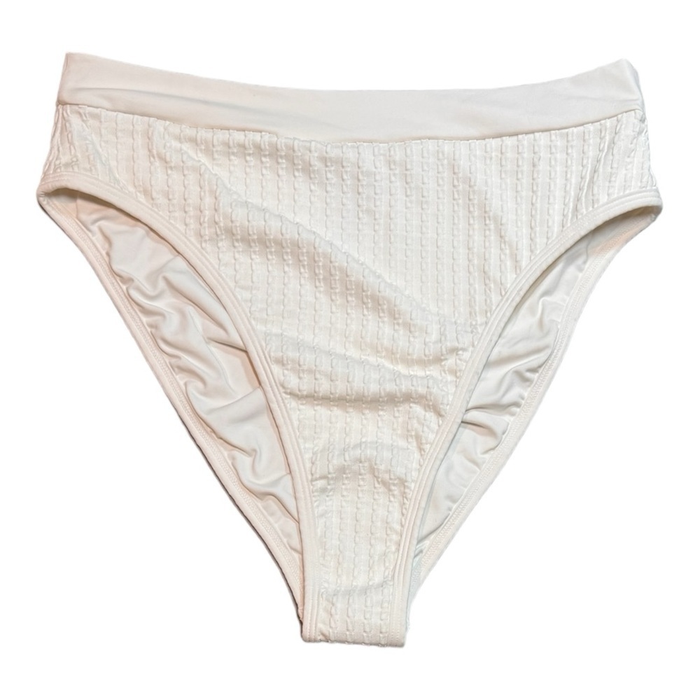 L*Space Frenchi Bikini Bottom in Luna Gingham - Cream NWOT